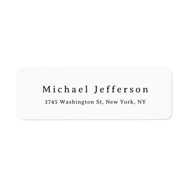 Classical Creative Trendy Black & White Minimalist (Devant)