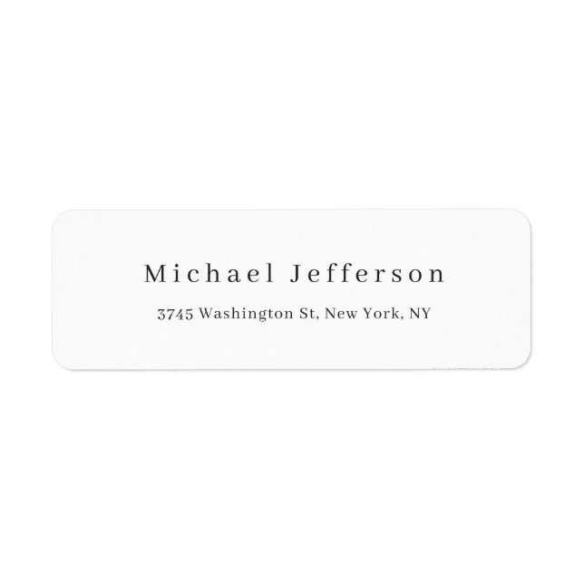 Classical Creative Trendy Black & White Minimalist (Front)