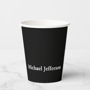 Classical Creative Trendy Black & White Paper Cups