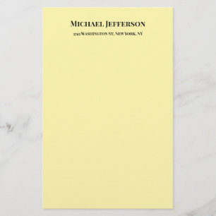 Classical Creative Trendy Cream Colour Stationery