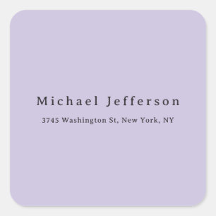 Classical Creative Trendy Pastel Color Minimalist Square Sticker