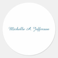Classical Creative Trendy White Ocean Blue