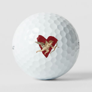 Classical Cupid Romantic Modern Wedding Elegant Golf Balls