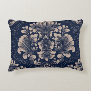 Classical Damask Seamless Victorian Texture Accent Pillow