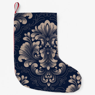 Classical Damask Seamless Victorian Texture Small Christmas Stocking