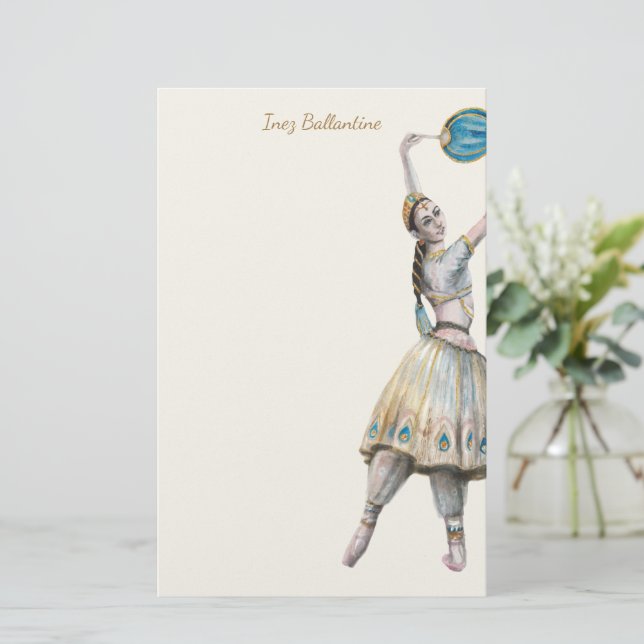 Classical Dancer Personalized Stationery (Standing Front)