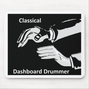 Classical Dashboard drummer wear Mouse Pad