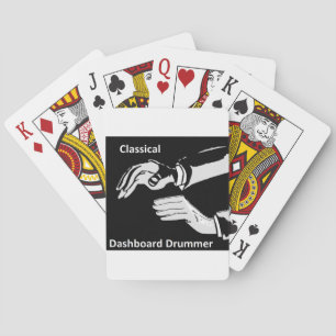 Classical Dashboard drummer wear Playing Cards