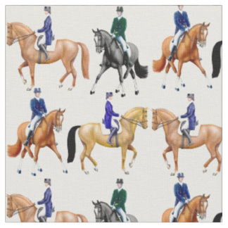 Classical Dressage Horse Equestrian Fabric