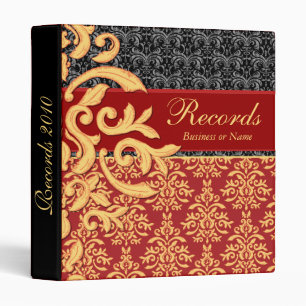 Classical Elegance Gilded Damask Notebook Binder