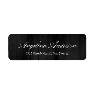 Classical Elegant Handwriting Gray Wood Design