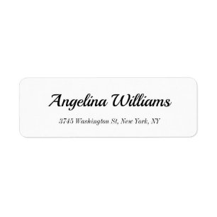 Classical Elegant Handwriting White Modern Plain