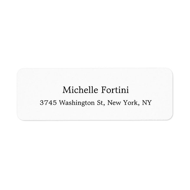 Classical Elegant Minimalist Exclusive Plain White (Front)