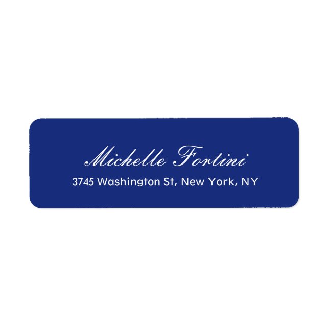 Classical Elegant Minimalist Plain Blue (Front)