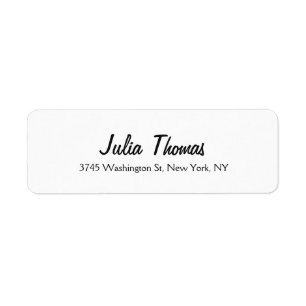Classical Elegant Plain Simple Professionnel Blanc