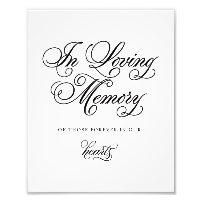 Classical | Forever in Our Hearts Sign (Front)