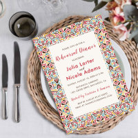 Classical Geo Mandala Pattern Rehearsal Dinner