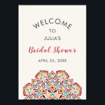 Classical Geometric Mandala Pattern Bridal Shower Poster<br><div class="desc">Beautiful Invitation to celebrate Special occasions and festivals comes with digital and E-invitation as per your request. We would love to replicate our designs to make multiple products like rsvp cards, labels envelopes, and more. Customization is available for ready to print on request at info@shamaurcreatif@gmail.com Look Forward to hearing from...</div>