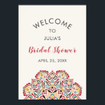 Classical Geometric Mandala Pattern Bridal Shower Poster<br><div class="desc">Beautiful Invitation to celebrate Special occasions and festivals comes with digital and E-invitation as per your request. We would love to replicate our designs to make multiple products like rsvp cards, labels envelopes, and more. Customization is available for ready to print on request at info@shamaurcreatif@gmail.com Look Forward to hearing from...</div>