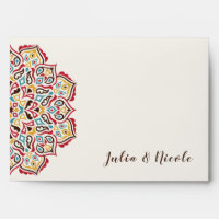 Classical Geometric Mandala Pattern Wedding