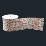 Classical Geometric Mandala Pattern Wedding Grosgrain Ribbon<br><div class="desc">Beautiful Invitation to celebrate Special occasions and festivals comes with digital and E-invitation as per your request. We would love to replicate our designs to make multiple products like rsvp cards, labels envelopes, and more. Customization is available for ready to print on request at info@shamaurcreatif@gmail.com Look Forward to hearing from...</div>