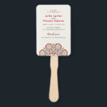 Classical Geometric Mandala Pattern Wedding Hand Fan<br><div class="desc">Beautiful Invitation to celebrate Special occasions and festivals comes with digital and E-invitation as per your request. We would love to replicate our designs to make multiple products like rsvp cards, labels envelopes, and more. Customization is available for ready to print on request at info@shamaurcreatif@gmail.com. Look Forward to hearing from...</div>