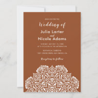 Classical Geometric Mandala Pattern Wedding