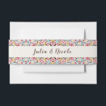 Classical Geometric Mandala Pattern Wedding Invitation Belly Band<br><div class="desc">Beautiful Invitation to celebrate Special occasions and festivals comes with digital and E-invitation as per your request. We would love to replicate our designs to make multiple products like rsvp cards, labels envelopes, and more. Customization is available for ready to print on request at info@shamaurcreatif@gmail.com. Look Forward to hearing from...</div>