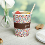 Classical Geometric Mandala Pattern Wedding Paper Cups<br><div class="desc">Beautiful Invitation to celebrate Special occasions and festivals comes with digital and E-invitation as per your request. We would love to replicate our designs to make multiple products like rsvp cards, labels envelopes, and more. Customization is available for ready to print on request at info@shamaurcreatif@gmail.com. Look Forward to hearing from...</div>