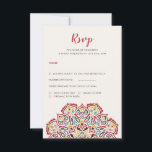 Classical Geometric Mandala Pattern Wedding RSVP Card<br><div class="desc">Beautiful Invitation to celebrate Special occasions and festivals comes with digital and E-invitation as per your request. We would love to replicate our designs to make multiple products like rsvp cards, labels envelopes, and more. Customization is available for ready to print on request at info@shamaurcreatif@gmail.com. Look Forward to hearing from...</div>