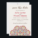 Classical Geometric Mandala Pattern Wedding Save The Date<br><div class="desc">Beautiful Invitation to celebrate Special occasions and festivals comes with digital and E-invitation as per your request. We would love to replicate our designs to make multiple products like rsvp cards, labels envelopes, and more. Customization is available for ready to print on request at info@shamaurcreatif@gmail.com Look Forward to hearing from...</div>