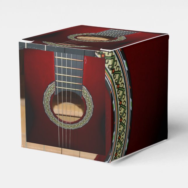Classical Guitar, Gift Favor Box (Front Side)