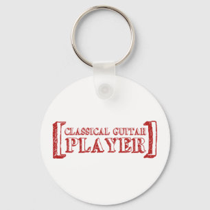 Classical Guitar Player Keychain