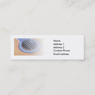 Classical Guitar Player Mini Business Card