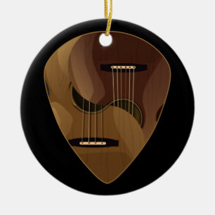 Classical Guitar Players Guitar Pick Yin Yang Guit Ceramic Ornament
