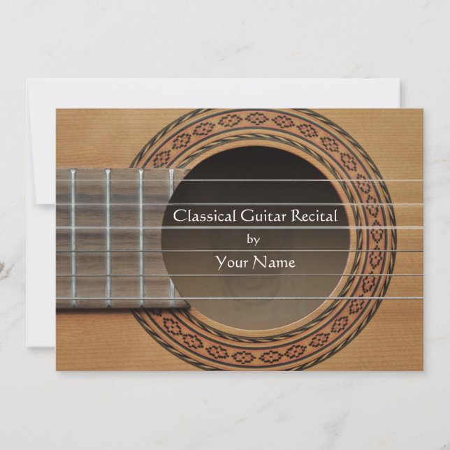 Classical Guitar Recital Invitation (Front)