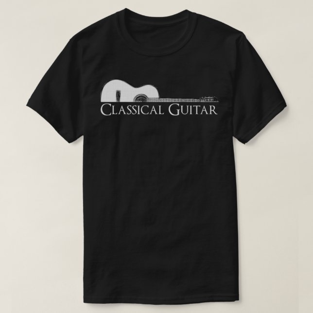 Classical Guitar T-Shirt (Design Front)