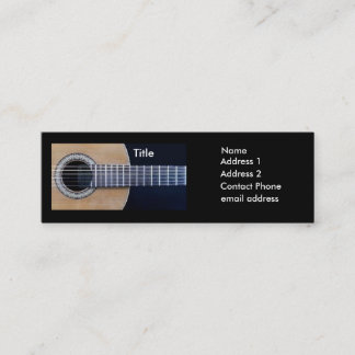Classical Guitarist Mini Business Card