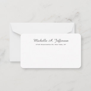 Classical Handwriting Creative Trendy White Card