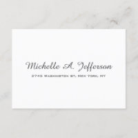 Classical Handwriting Creative Trendy White