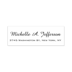 Classical Handwriting Creative Trendy White Self-inking Stamp
