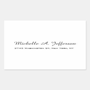 Classical Handwriting Creative Trendy White Sticker