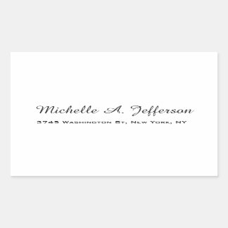 Classical Handwriting Creative Trendy White Sticker