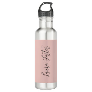 Classical Handwriting Elegant Name Rose Gold 710 Ml Water Bottle