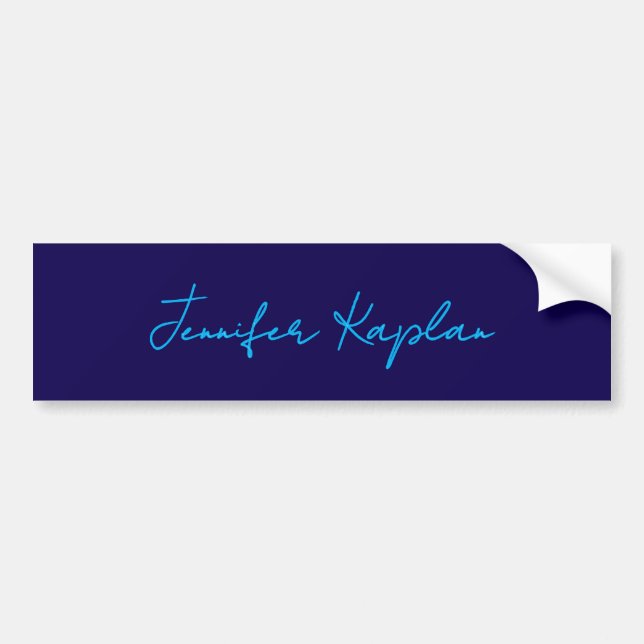 Classical Handwriting Minimalist Professional Bumper Sticker (Front)