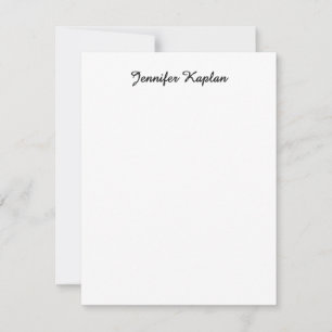 Classical Handwriting Minimalist Professional Card