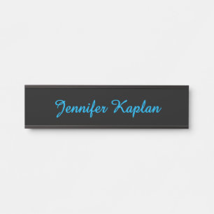 Classical Handwriting Minimalist Professional Door Sign