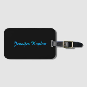 Classical Handwriting Minimalist Professional Luggage Tag
