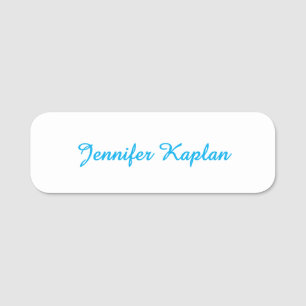 Classical Handwriting Minimalist Professional Name Tag