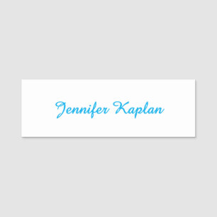 Classical Handwriting Minimalist Professional Name Tag